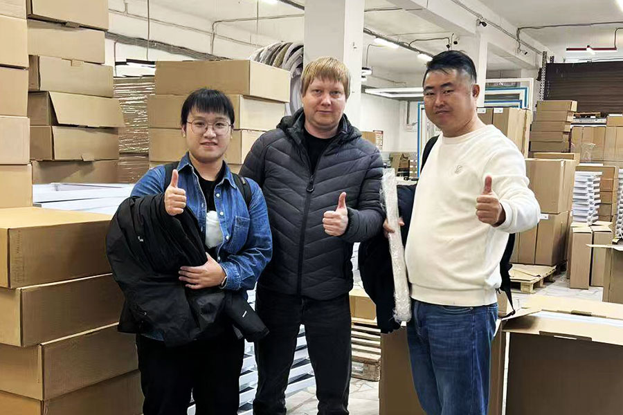 XLY team with an industrial lighting customer