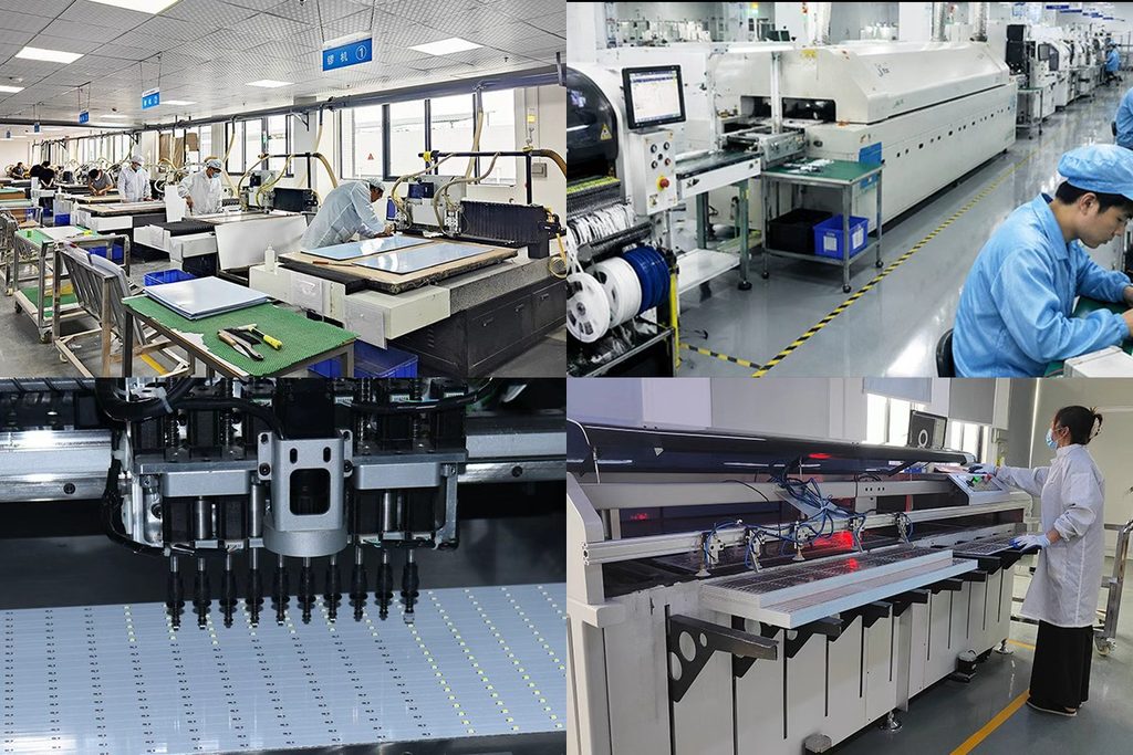 XINLONGYE PCB manufacturing workshop and SMT assembly production lines in China